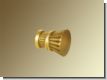 Endst�ck Messing bronziert Modell Leopold f�r Rohr mit 30mm �