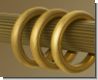 Ring Messing bronziert f�r stangen mit 40mm �