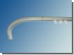 Bogen f�r Gardinenstange 20 mm Innenlaufsystem silber