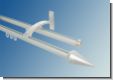 Gardinenstange Aluminium Silber Metall Kegel 2lfg