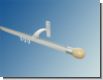 Gardinenstange 20mm  Innenlaufsystem Alu silber 1 lfg  Modell Ho