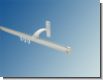 Gardinenstange 20mm  Innenlaufsystem Alu silber 1 lfg  Modell Ka