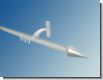 Gardinenstange 20mm  Innenlaufsystem Alu silber 1 lfg Modell Met