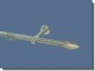Gardinenstange Edelstahl Rundrohr 16mm Tr�ne mit Kupfer Tr�ger o