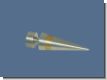 Endst�ck Bicolor Messing Edelstahl f�r 16mm Gardinenstangen