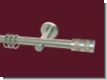 Gardinenstange Swarovski 20mm Nickel matt Juliana