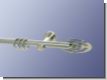 Gardinenstange Nickel geb. 16 mm Algethi