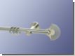 Gardinenstange Nickel geb. 16 mm Epsilon