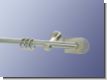 Gardinenstange Nickel geb. 16 mm Mintaka