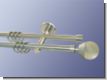 Gardinenstange doppell. Nickel geb. 16 mm Hydrae