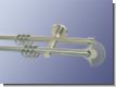Gardinenstange doppell. Nickel geb. 16 mm Epsilon