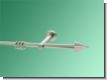 Gardinenstange Nickel geb�rstet 12mm Palma 1 l�ufig geschl.