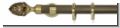 Gardinenstange Messing antik  - 30 mm Bellona