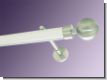 Gardinenstange Innenlauf wei� 28 mm Rillenkugel