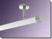 Gardinenstange Innenlauf wei� 28 mm Kappe mit Deckentr�ger