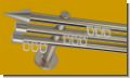 Gardinenstange Innenlaufsystem 3 l�ufig 16mm Modell Kegel