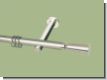 Gardinenstange Edelstahl 20 mm Trapez