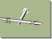 Gardinenstange Edelstahl 20mm V2A  Modell Tr�ne