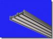 Aluminium Vorhangschiene wei� / silber 4 lauf