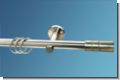 Gardinenstange Edelstahloptik 1lauf 19mm Modell Jolly