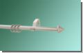 Gardinenstange silber matt 16mm Kegel