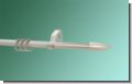 Gardinenstange silber matt 16mm Patrone