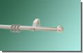 Gardinenstange silber matt 16mm Kugel