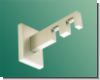 Tr�ger Tereza 2-lfg. Aluminium Edelstahldesign