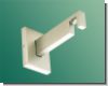 Tr�ger Maricel 1-lfg. Aluminium Edelstahldesign