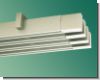 Gardinenstange eckig Tereza Aluminium Edelstahldesign Innenlaufs