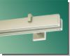 Gardinenstange eckig Maricel Aluminium Edelstahldesign Innenlauf