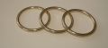 Gardinenringe Messing massiv glanz mit Gleiteinlage 20 mm