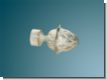 Endst�ck Pinie Eisen weiss-gold f�r 20mm Gardinenstangen