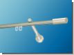 Gardinenstange Innenlauf 16mm Modell Laura 1-lfg Edelstahldesign