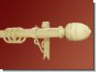 Gardinenstange Eisen weiss-gold 30mm Modell Felipe Konsole