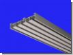 Aluminium Fl�chenvorhangschiene wei� / silber  5- l�ufig