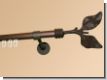 Gardinenstange Eisen Rost Innenlaufsystem 20mm Vincano 1-lfg.