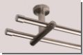 Gardinenstange Edelstahl 16mm doppell�ufig mit Deckentr�ger Mode
