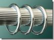 Gardinenring Messing Chrom incl Gleiteinlage f�r 28 und 30 mm