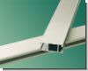 Innenlaufprofil eckig Aluminium Edelstahldesign 35mm