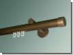 Gardinenstange Messing antik bronziert 28 mm Innenlauf Kappe