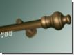Gardinenstange Messing antik bronziert 28 mm Innenlauf Joseph