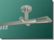 Gardinenstange Decke  Edelstahl Innenlauf 20mm Marbella