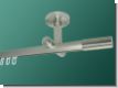 Gardinenstange Decke  Edelstahl Innenlauf 20mm Linus
