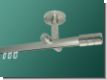 Gardinenstange Decke  Edelstahl Innenlauf 20mm Jolly