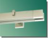 Gardinenstange eckig Tereza Aluminium Edelstahldesign Innenlauf