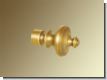 Gardinenstange Messing bronziert  - 30 mm Michael glattes Rohr