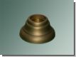 Wandlager Messing bronziert f�r 28mm Stangen