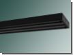 Aluminium Vorhangschiene Modell 630- 3 lauf schwarz
