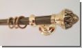 Gardinenstange Messing antik  20 mm  Granada  exclusiv